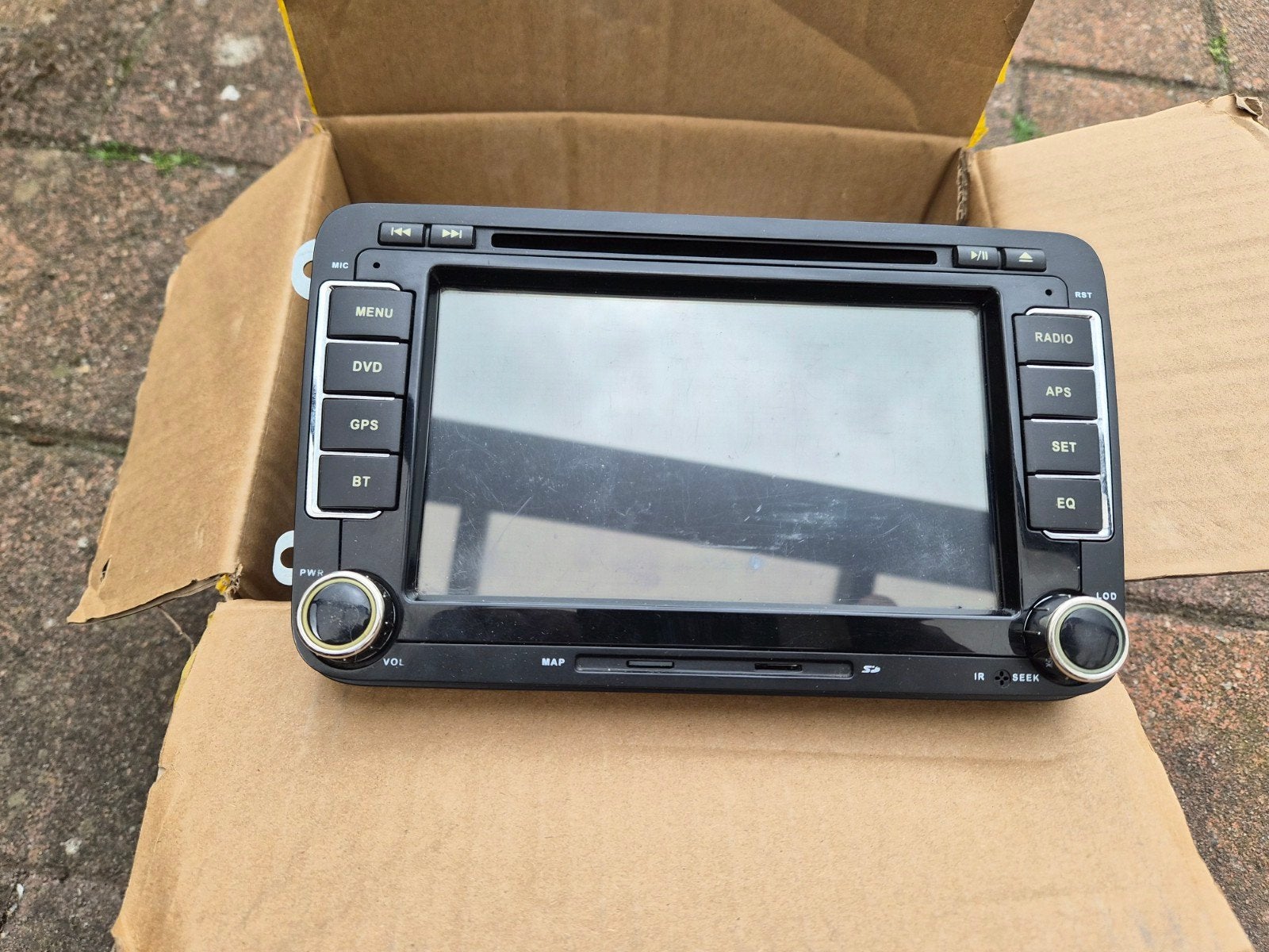 Auto Radio Navigatie Systeem met DVD en GPS,VW Polo., Ophalen of Verzenden, Gebruikt