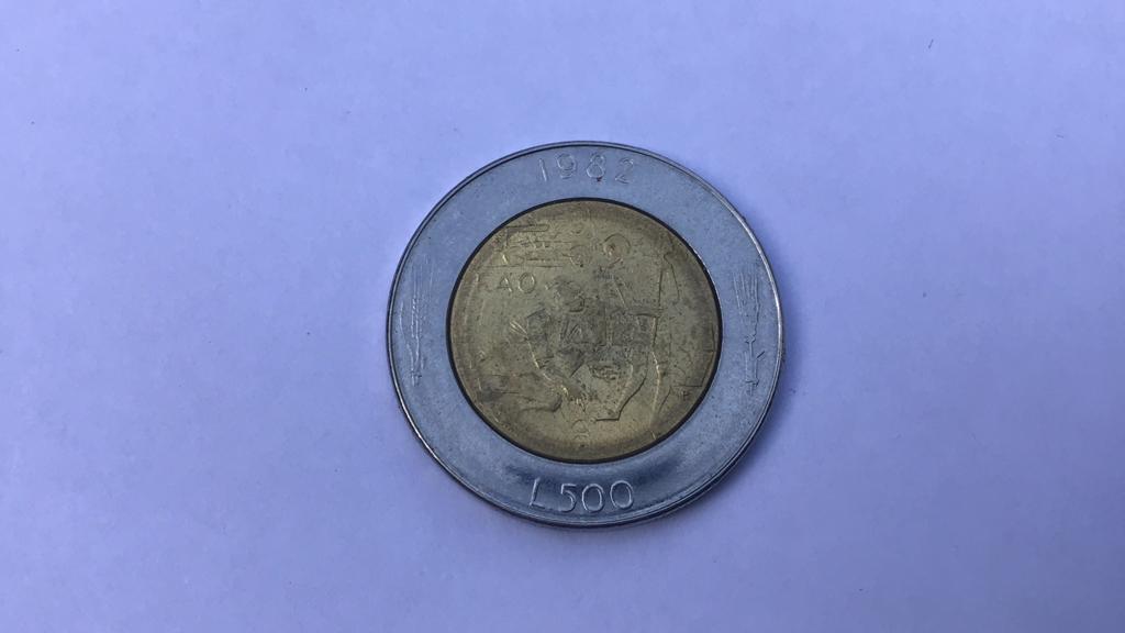 San Marino 500 lire 1982., Ophalen of Verzenden, Overige landen