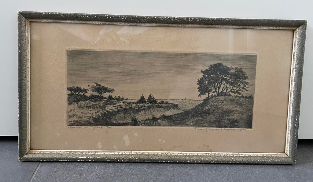 Ets van Frans IJserinkhuijsen (1892-1959), Antiek en Kunst, Kunst | Etsen en Gravures, Ophalen of Verzenden