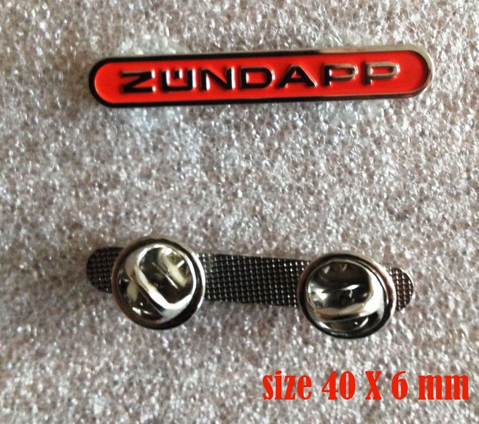 ZUNDAPP script logo Pin KS 50 100 125 517 CS GT GTS janus, Verzenden, Nieuw