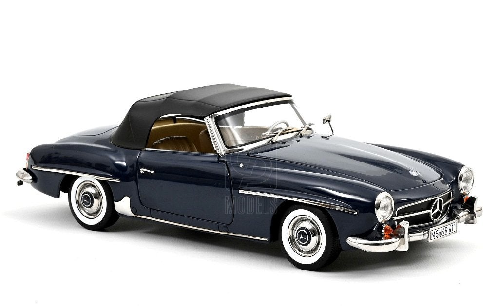 Mercedes Benz 190 SL '57 Blauw schaal 1/18 NOREV ref 183403, Hobby en Vrije tijd, Modelauto's | 1:18, Verzenden, Nieuw, Auto, Norev