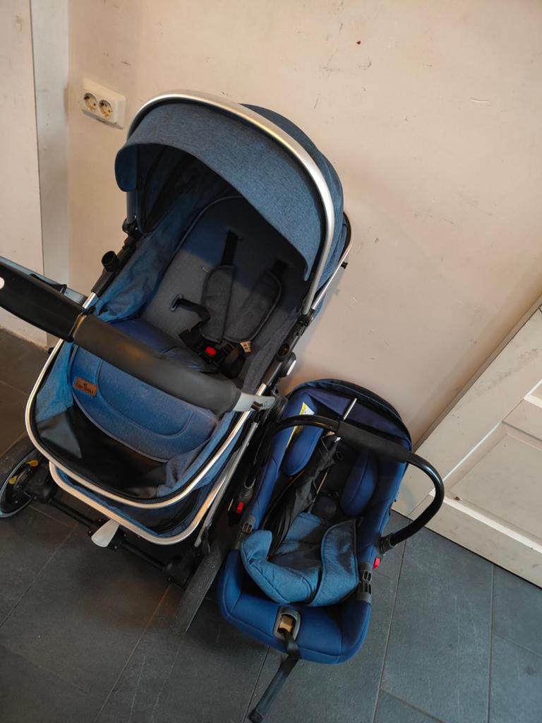 Lorelli Nette kinderwagen compleet met autostoel en paraplu, Gebruikt, Combiwagen, Met autostoeltje, Ophalen
