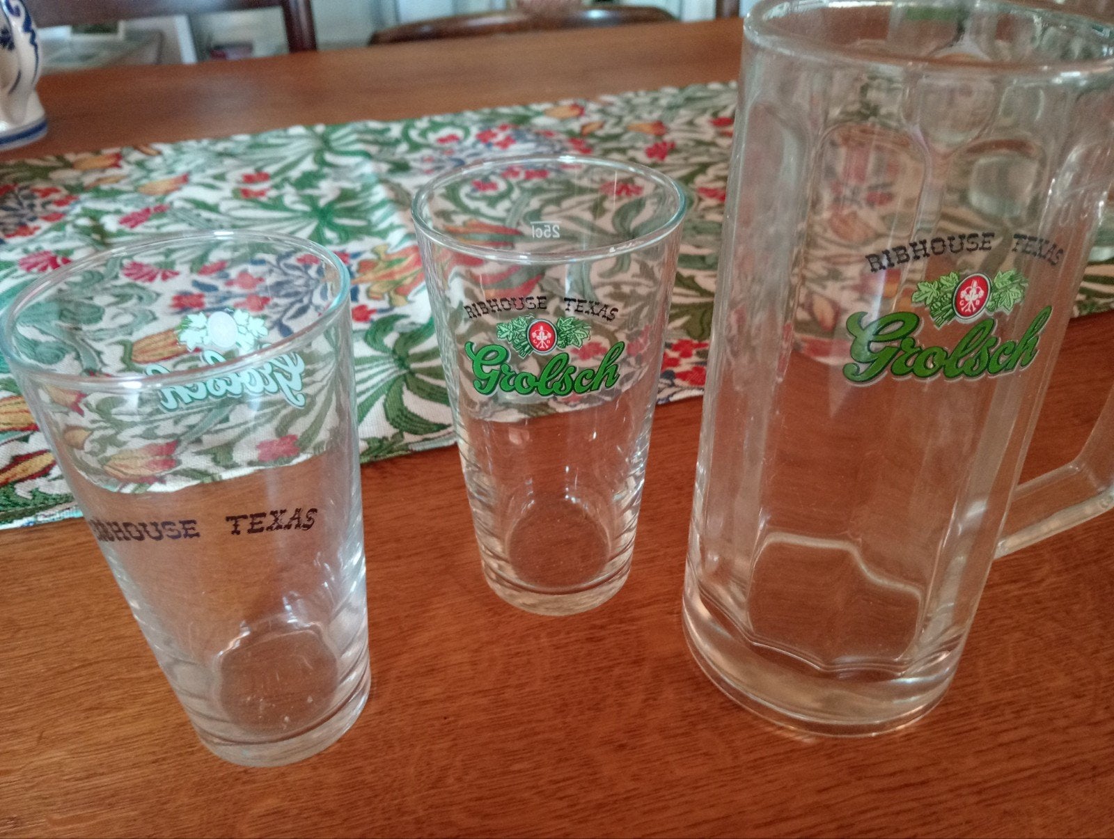 Grolsch glas dubbeldruk, Ophalen of Verzenden, Nieuw, Bierglas