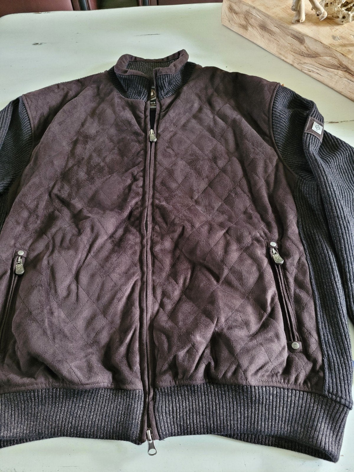 Mooi Heren Vest/Jas  XL, Ophalen of Verzenden, Zo goed als nieuw, Maat 56/58 (XL), Bruin