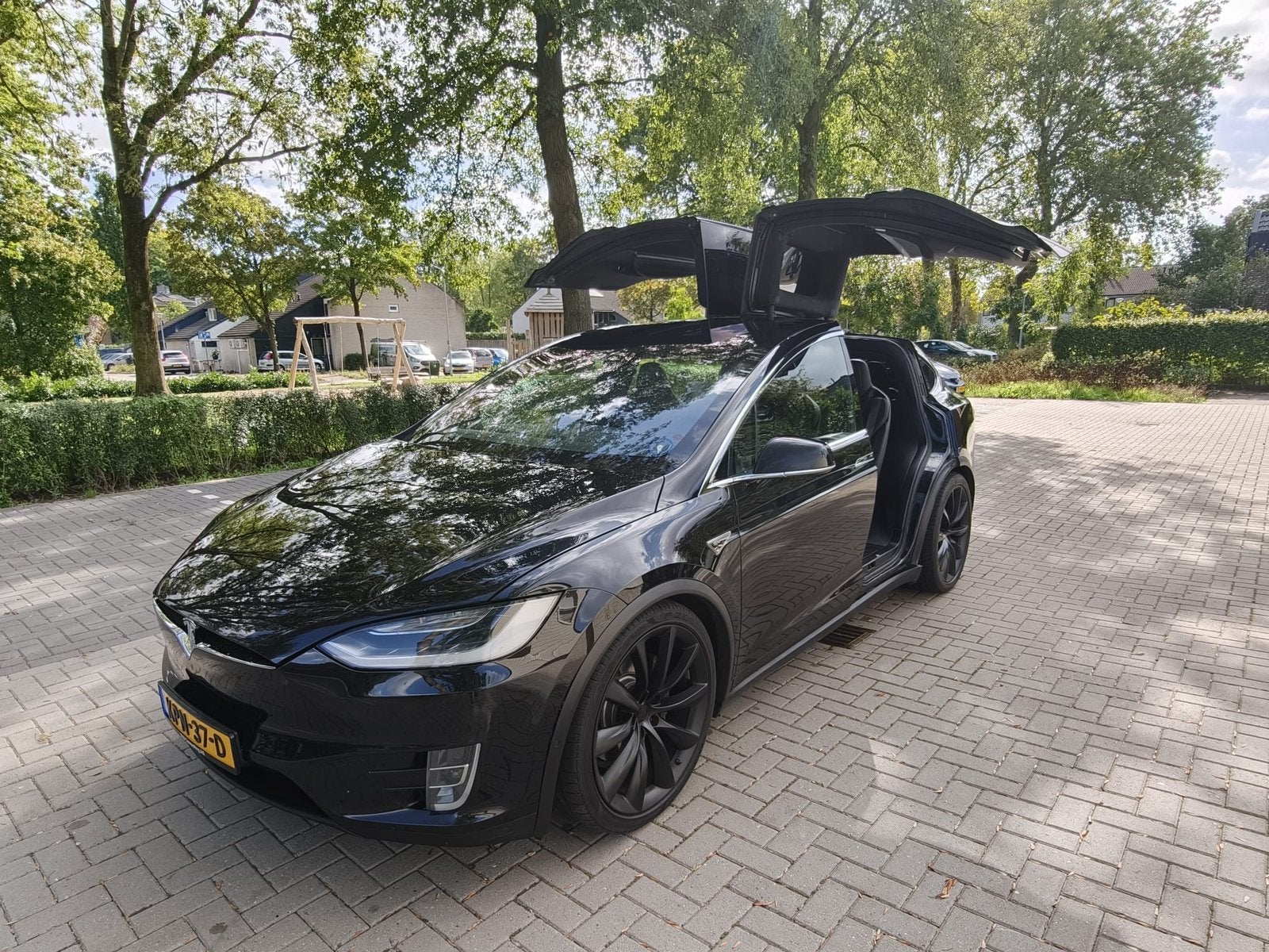 Tesla X90D 6p. |SOH 94.30%|22inch |Premium Connectivity, Auto's, Automaat, Model X, 2364 kg, Zwart