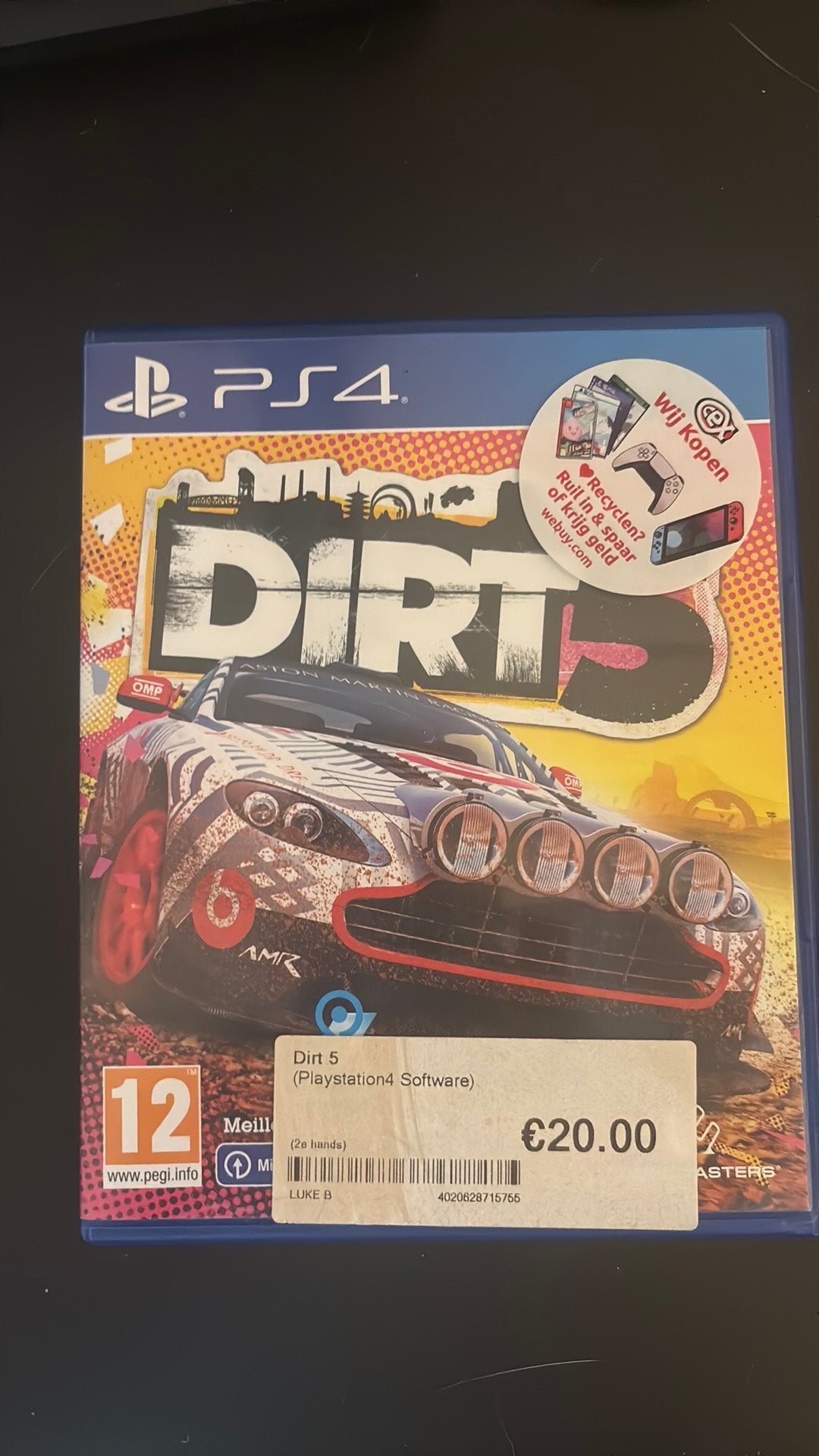 Dirt 5 spel, Ophalen, 1 speler, Racen en Vliegen, Zo goed als nieuw