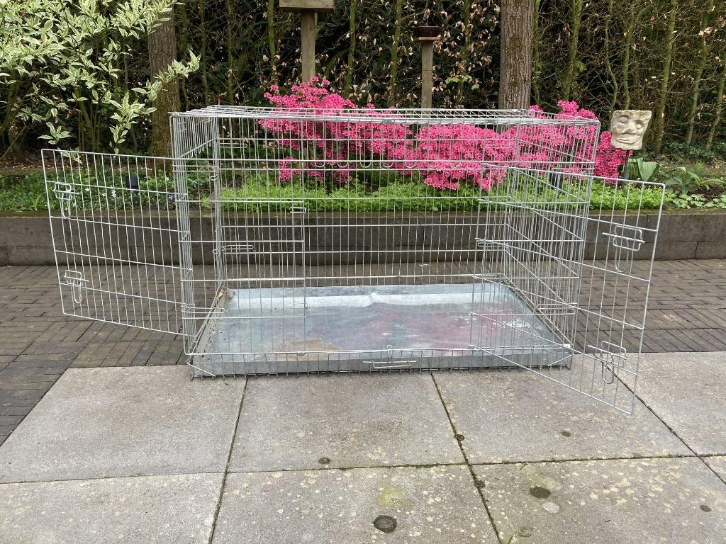 hondenbench afm.125x75x75cm, Dieren en Toebehoren, Hondenbenches, Ophalen, Gebruikt