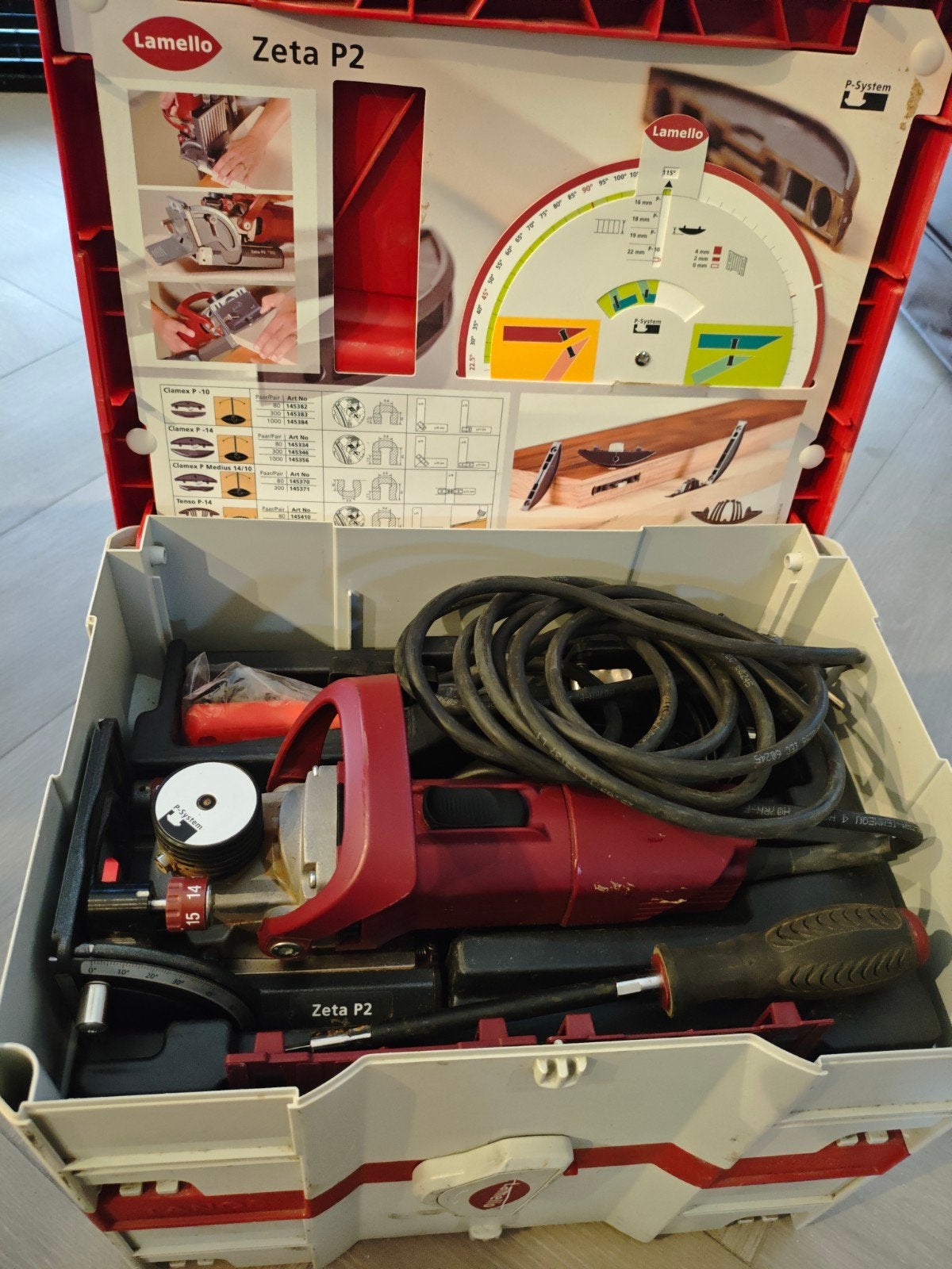 Lamello Zeta P2 complete set - Zeer goede staat, Ophalen, Zo goed als nieuw
