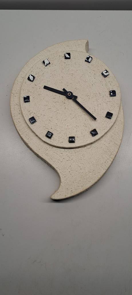 Keramieken klok ca 1970s, Antiek en Kunst, Ophalen of Verzenden