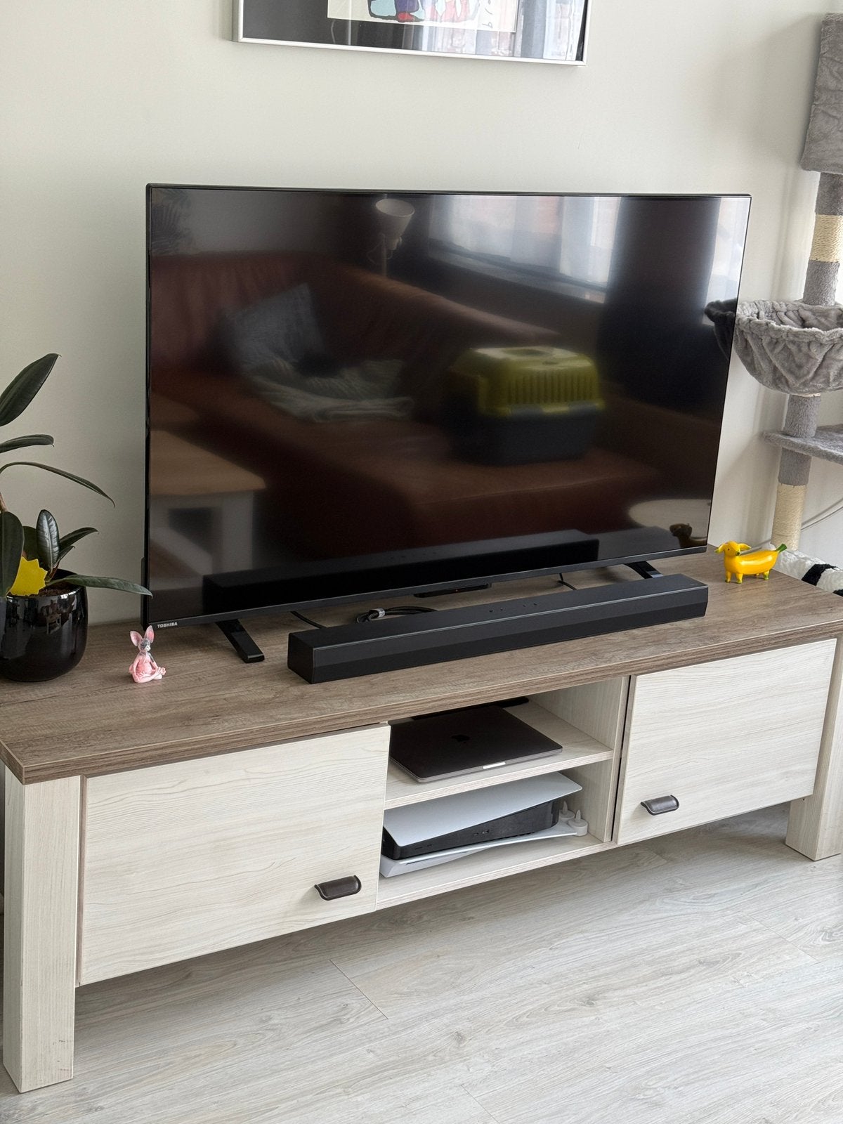 TV kast, Huis en Inrichting, Kasten | Televisiemeubels, Ophalen, Gebruikt, Minder dan 100 cm, 25 tot 50 cm