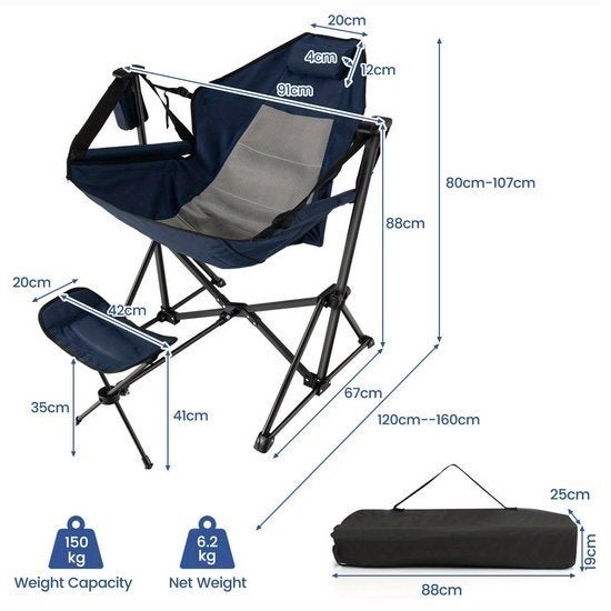 Campingstoel – Vouwstoel – Kampeerstoel – Visstoel, Corvance B.V., Verzenden, Nieuw, Corvancebol@gmail.com
