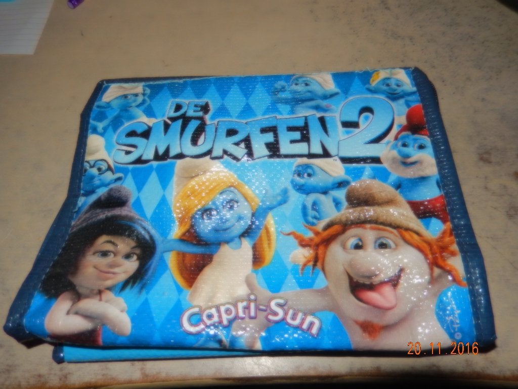Koeltasje van de smurfen (zgan), Verzamelen, Smurfen, Ophalen of Verzenden, Zo goed als nieuw, Overige Smurfen