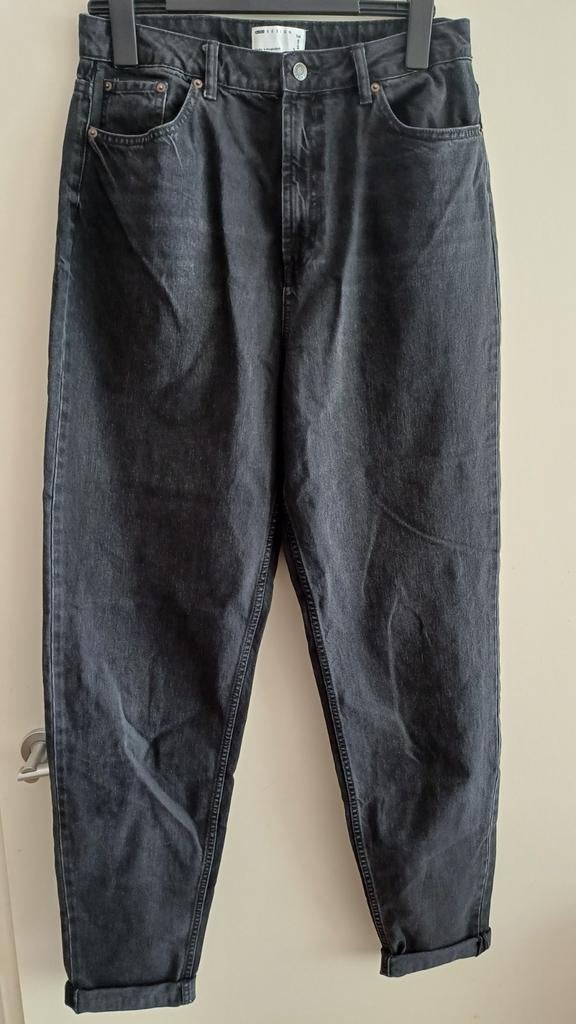 Dad jeans tall wide leg zwart maat W32 L38 ASOS extra lang, Maat 38/40 (M), Zwart, Nieuw, Ophalen of Verzenden