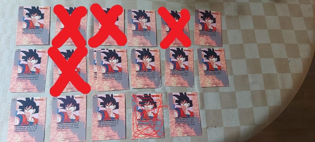 dragonball z kaarten ori Raditz saiyan saga, Ophalen of Verzenden, Zo goed als nieuw, Meerdere kaarten