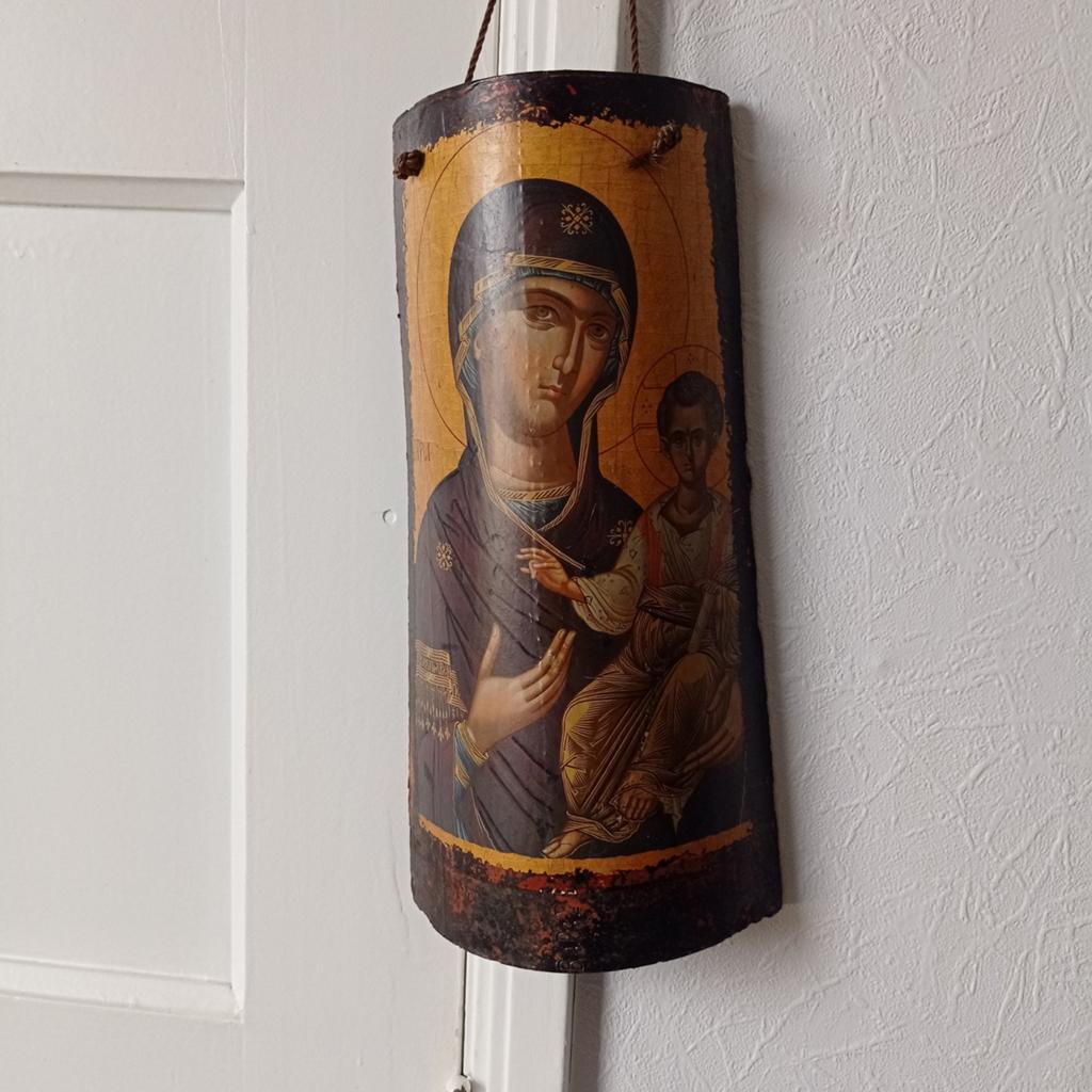 Te koop Antieke Maria en jozes keramiek op tegel 32 x 15 CM, Ophalen of Verzenden