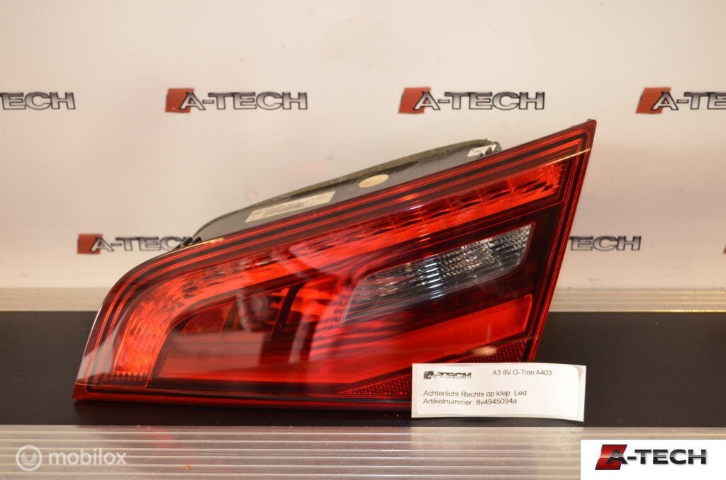 Achterlicht rechtsbinnen Audi A3 SB 8V 13-18 8v4945094a A403, Audi, Gebruikt
