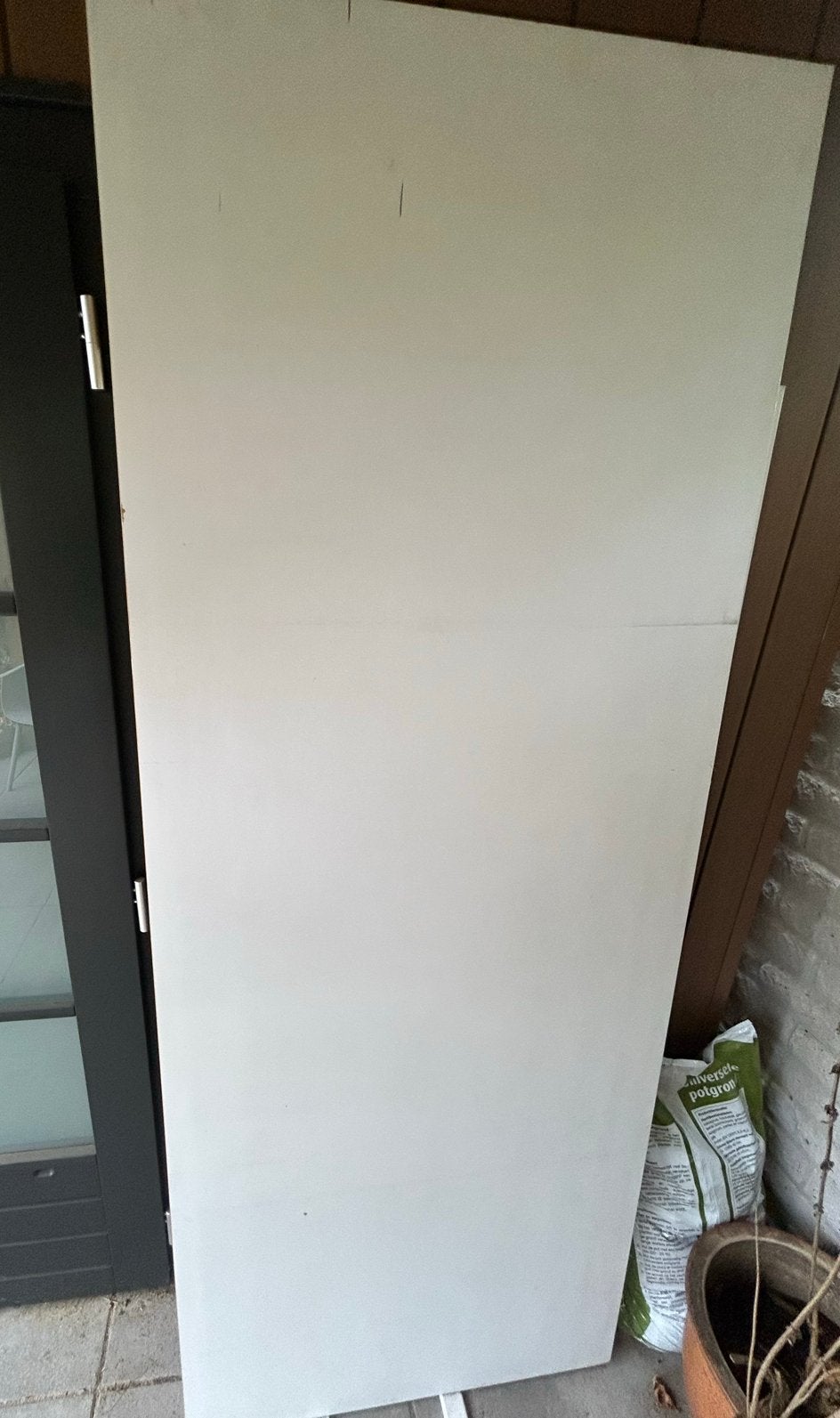 Stompe binnendeur 213x83x4 cm (zonder beslag), Doe-het-zelf en Verbouw, Ophalen, Gebruikt, 80 tot 100 cm, Binnendeur