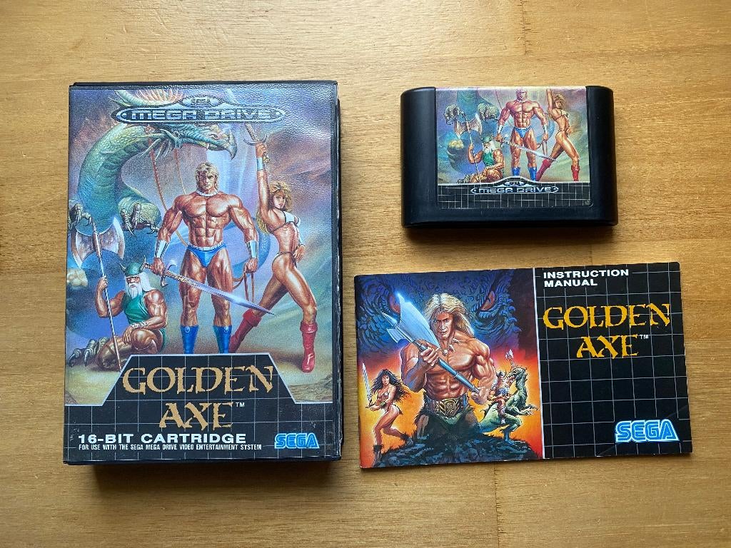 Golden axe sega mega drive, Spelcomputers en Games, Games | Sega, 1 speler, Racen en Vliegen, Ophalen of Verzenden, Zo goed als nieuw