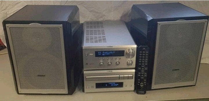 Yamaha set receiver rx-e400 + cd cdx-400 + philips speakers, Ophalen of Verzenden