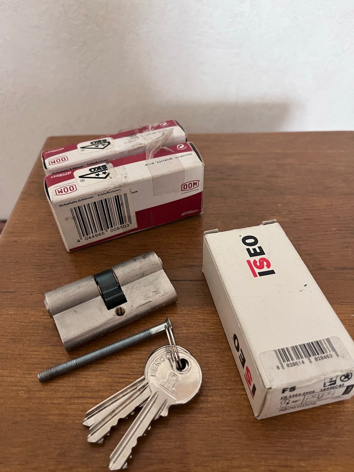 Iseo F5 Cilinder voor binnen- en buitendeur (3 stuks), Doe-het-zelf en Verbouw, Hang- en Sluitwerk, Ophalen of Verzenden, Nieuw