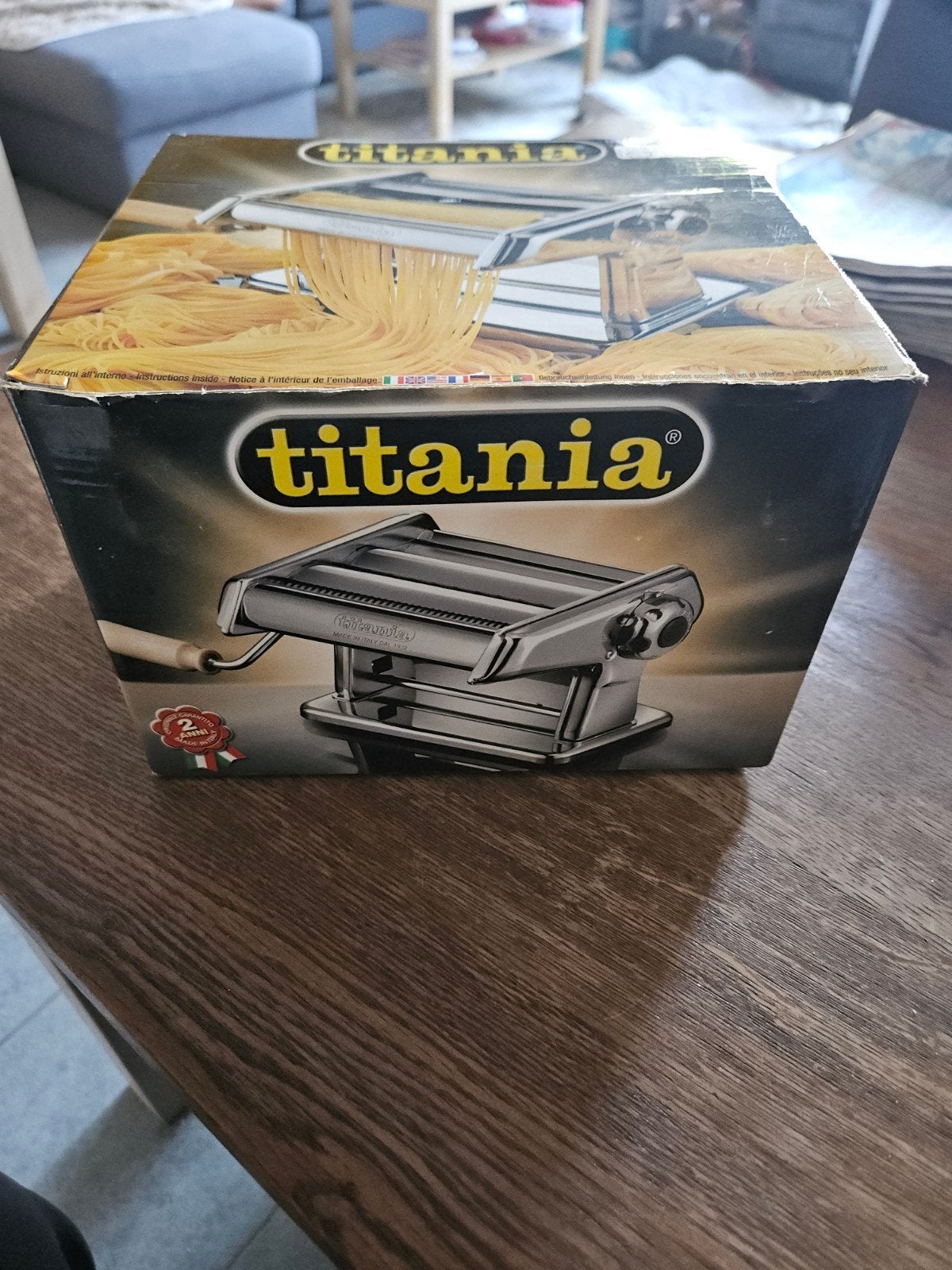 Imperia Titania Pastamachine - Zo goed als nieuw, Zilver, Ophalen of Verzenden, Zo goed als nieuw, Metaal