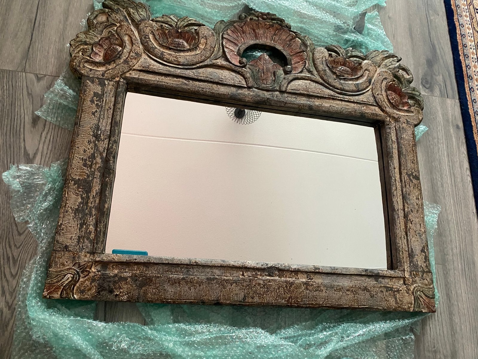 Mooie Vintage Spiegel, Ophalen, Rechthoekig, Minder dan 50 cm, Minder dan 100 cm