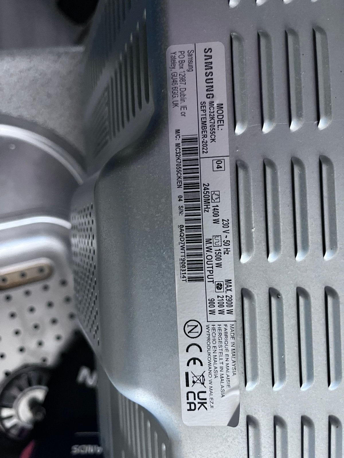 Mooie samsung combimagnetron, Ophalen, Combimagnetron, Zo goed als nieuw, Draaiplateau