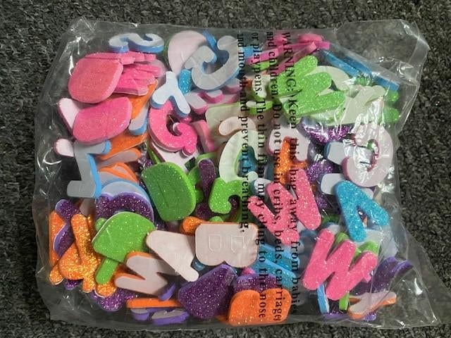 foam letters stickers *Nieuw* met glinster, Ophalen of Verzenden, Nieuw, Knutselen