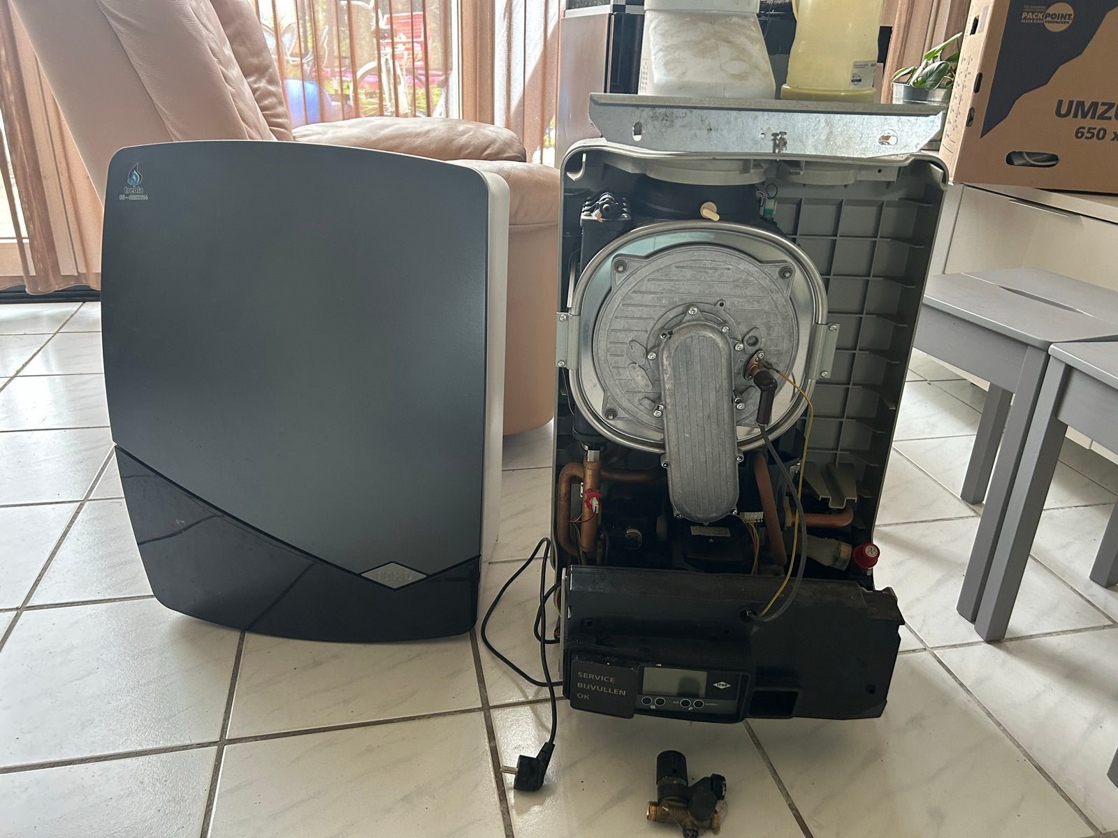 Itho Daalderop Cv combi ketel 2009 - Goed onderhouden, Ophalen, 30 tot 80 cm, Gebruikt, Hoog rendement (Hr)