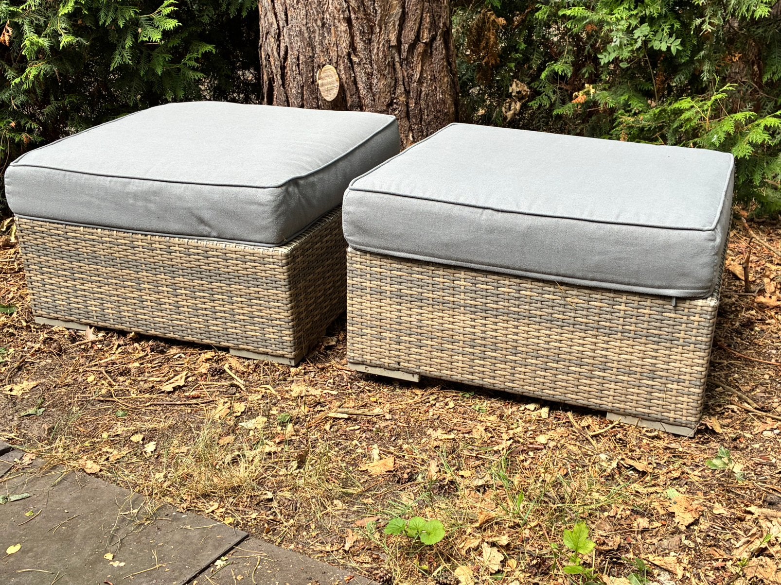 hockers groot ( lounge set buiten ), Tuin en Terras, Ophalen, Zo goed als nieuw