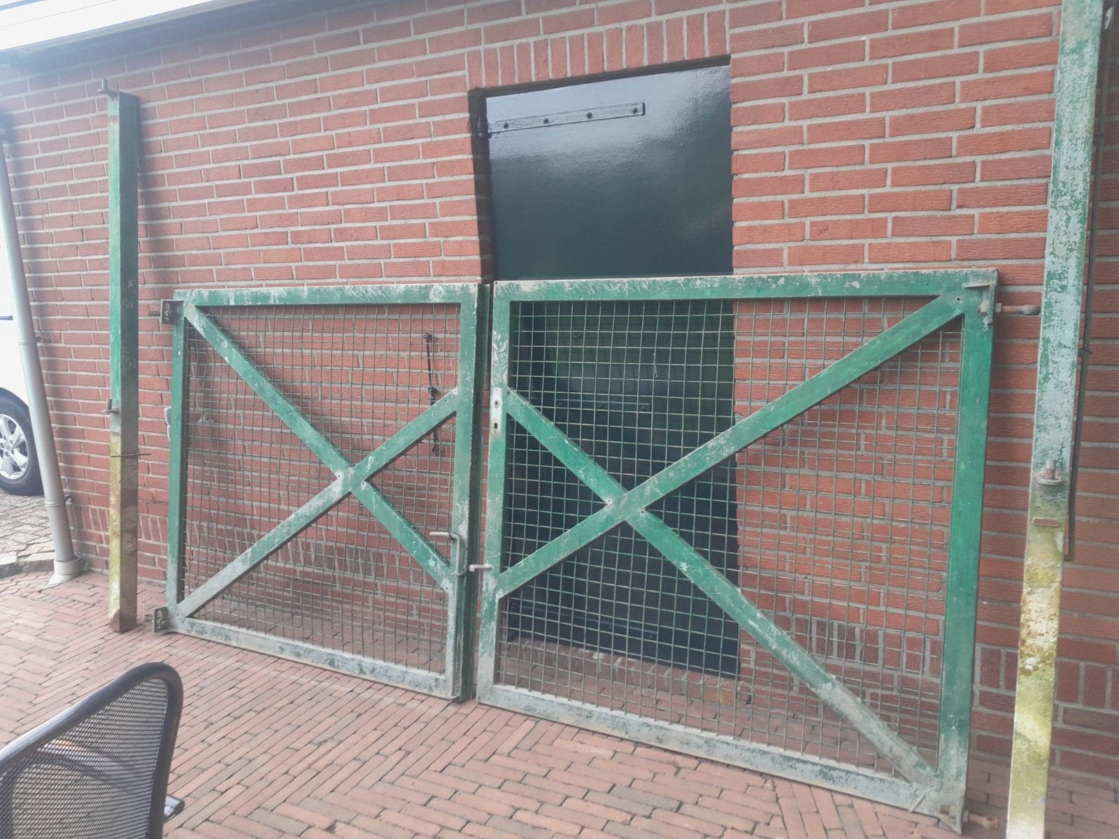 IJzeren poort opknapper, Ophalen of Verzenden, Gebruikt, IJzer, Sierhekwerk