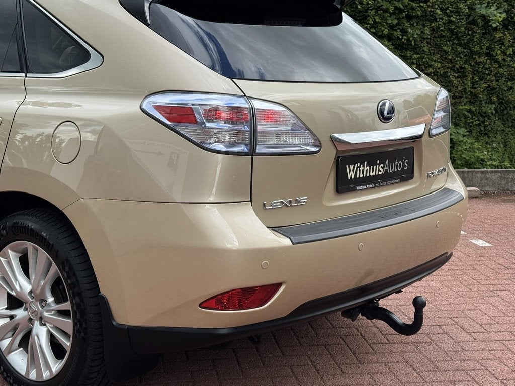 Lexus RX 450h 4WD President AdaptiveCruise MarkLevinson Trek, Auto's, Lexus, Automaat, Euro 5, Gebruikt, Beige