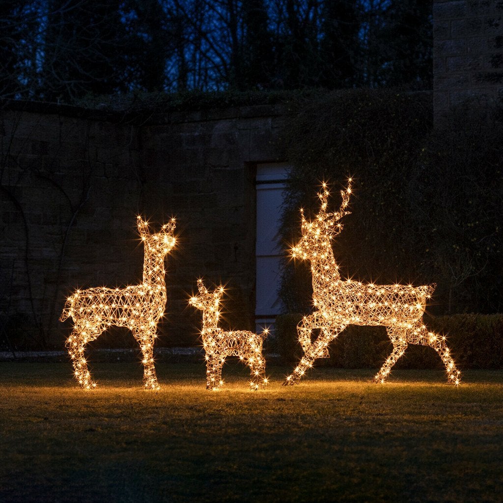 LED Rendierenfamilie Set Rendier Papa Mama & Kind Eyecatcher, Diversen, Ophalen of Verzenden, Nieuw