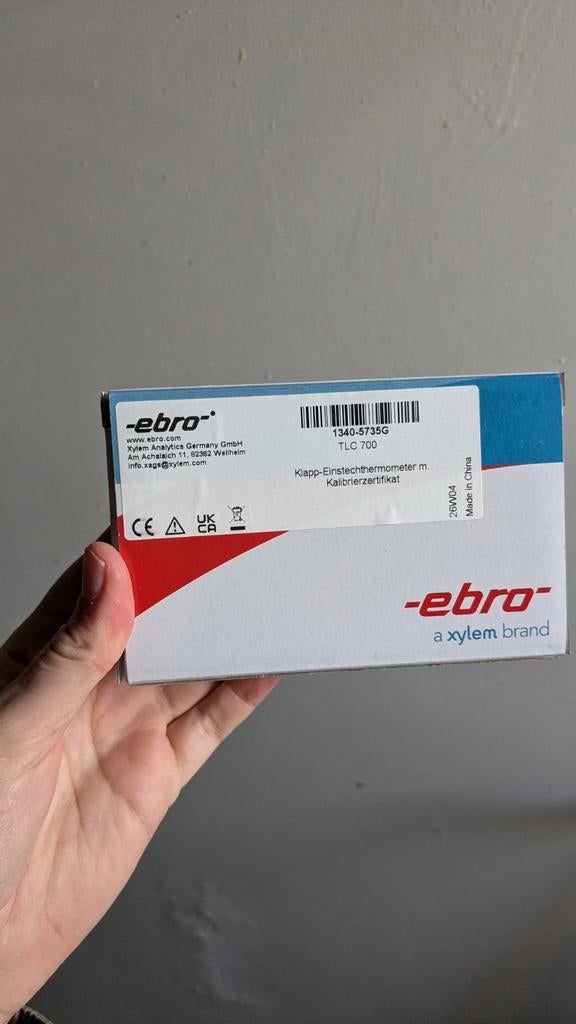Ebro TLC700 HACCP thermometer (compleet nieuw!) (waarde €72), Verzenden, Nieuw, Binnenthermometer
