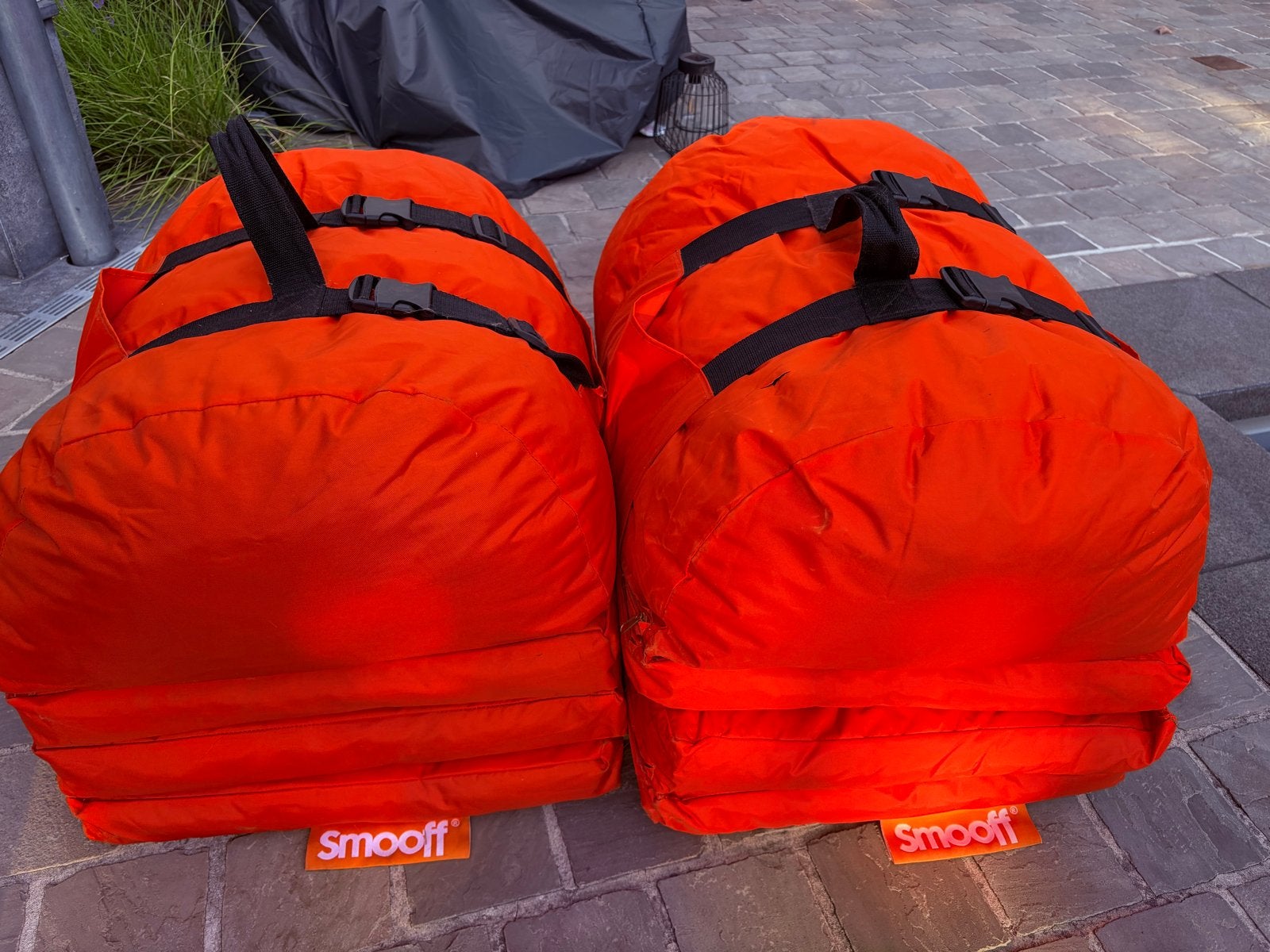 Smooff zitzakken, Ophalen, Gebruikt, Oranje, Zitzak