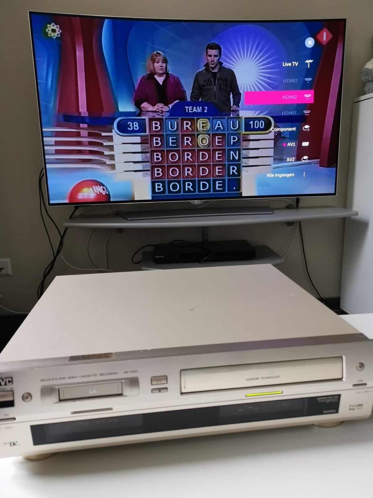 JVC HR-DVS1  S-VHS Video Cassette Recorder, Ophalen of Verzenden, Gebruikt, VHS-speler of -recorder