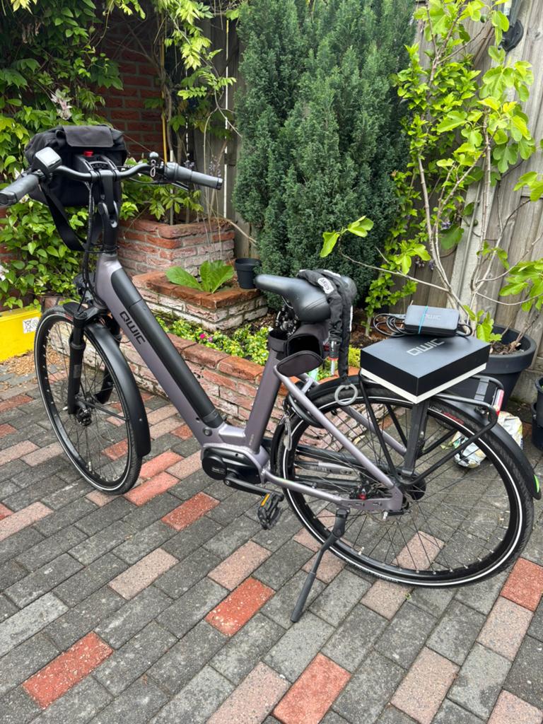 Z.g.a.n Qwic Premiun(540wh accu), 47 tot 51 cm, Ophalen of Verzenden, Zo goed als nieuw, 50 km per accu of meer