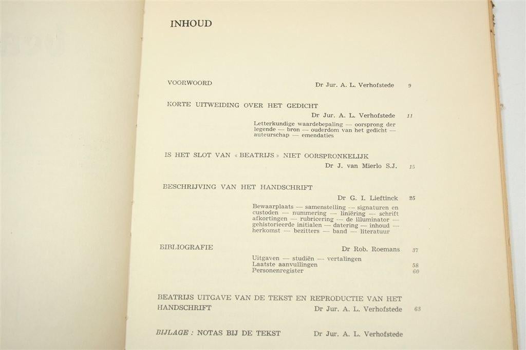 Beatrijs 1947 — Handschrift naast Tekst + Nota\'s, Ophalen of Verzenden, Gelezen