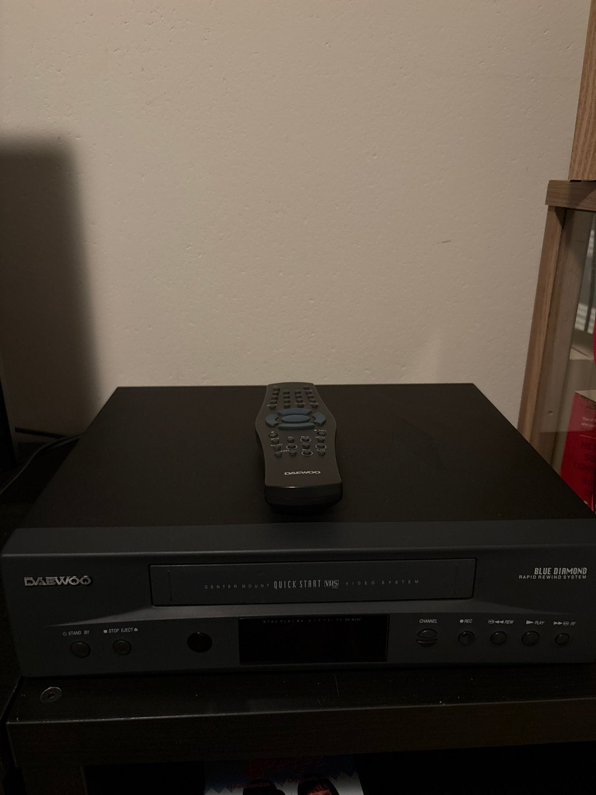 Daewoo VHS-speler met afstandsbediening - Quick Start, Ophalen of Verzenden, Gebruikt, VHS-speler of -recorder