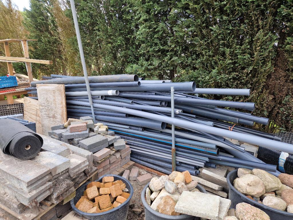 Pvc buizen, grote Partij, Ophalen, Pvc, 2 tot 4 meter, 20 tot 40 mm
