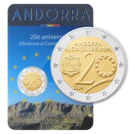 ANDORRA ALLE JAREN SPECIALE 2 EURO MUNTEN BIJ JOHN, Ophalen of Verzenden, Overige landen, 2 euro
