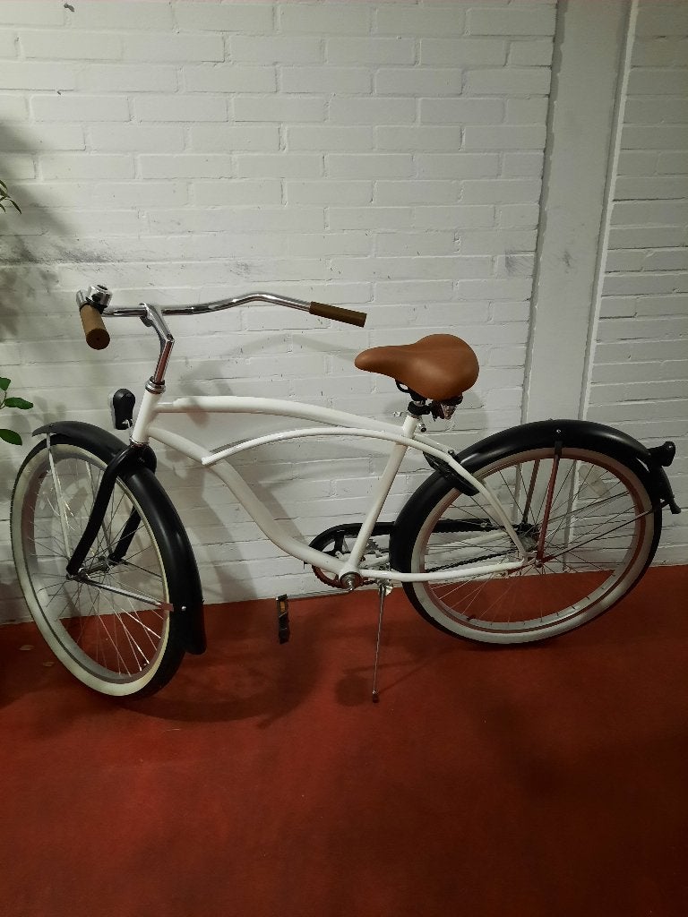 Jongensfiets beachcruiser, Terugtraprem, Staal, Cruiser, Heren