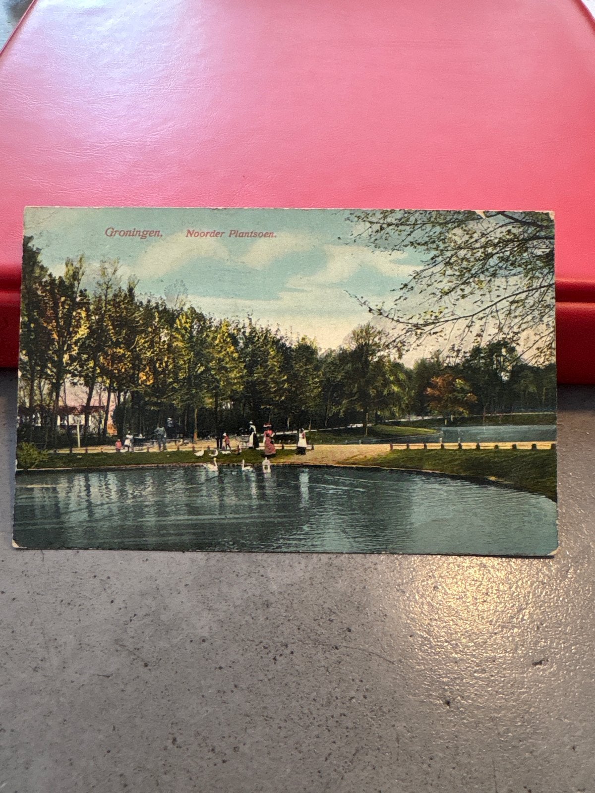 Oude ansichtkaart Groningen Noorder Plantsoen 1916, Ophalen of Verzenden, Voor 1920, Gelopen, Groningen