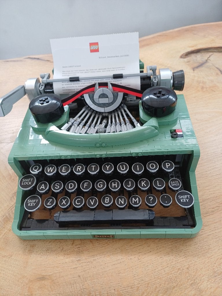 Lego Ideas Typewriter (21327) - Zo goed als nieuw, Kinderen en Baby's, Speelgoed | Duplo en Lego, Lego, Compleet, Ophalen of Verzenden