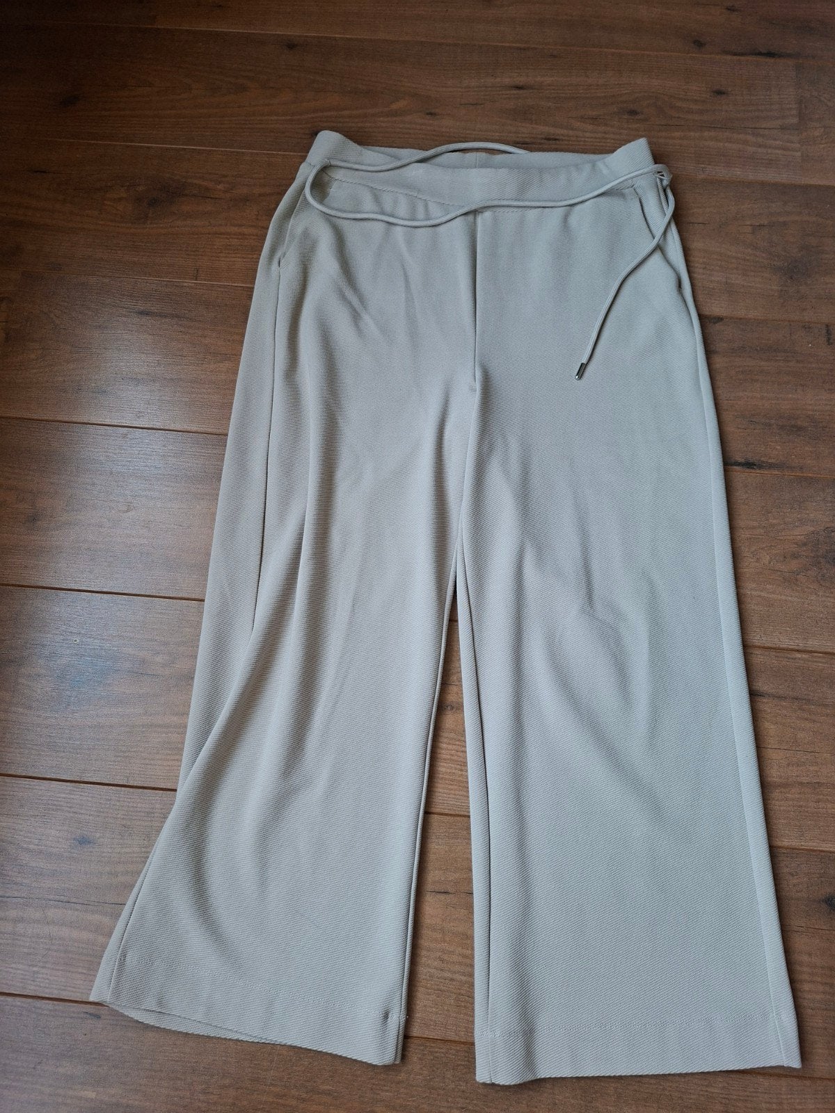 Expresso Wijde Pantalon met Elastieken Taille Maat L, Expresso, Beige, Maat 42/44 (L), Ophalen of Verzenden