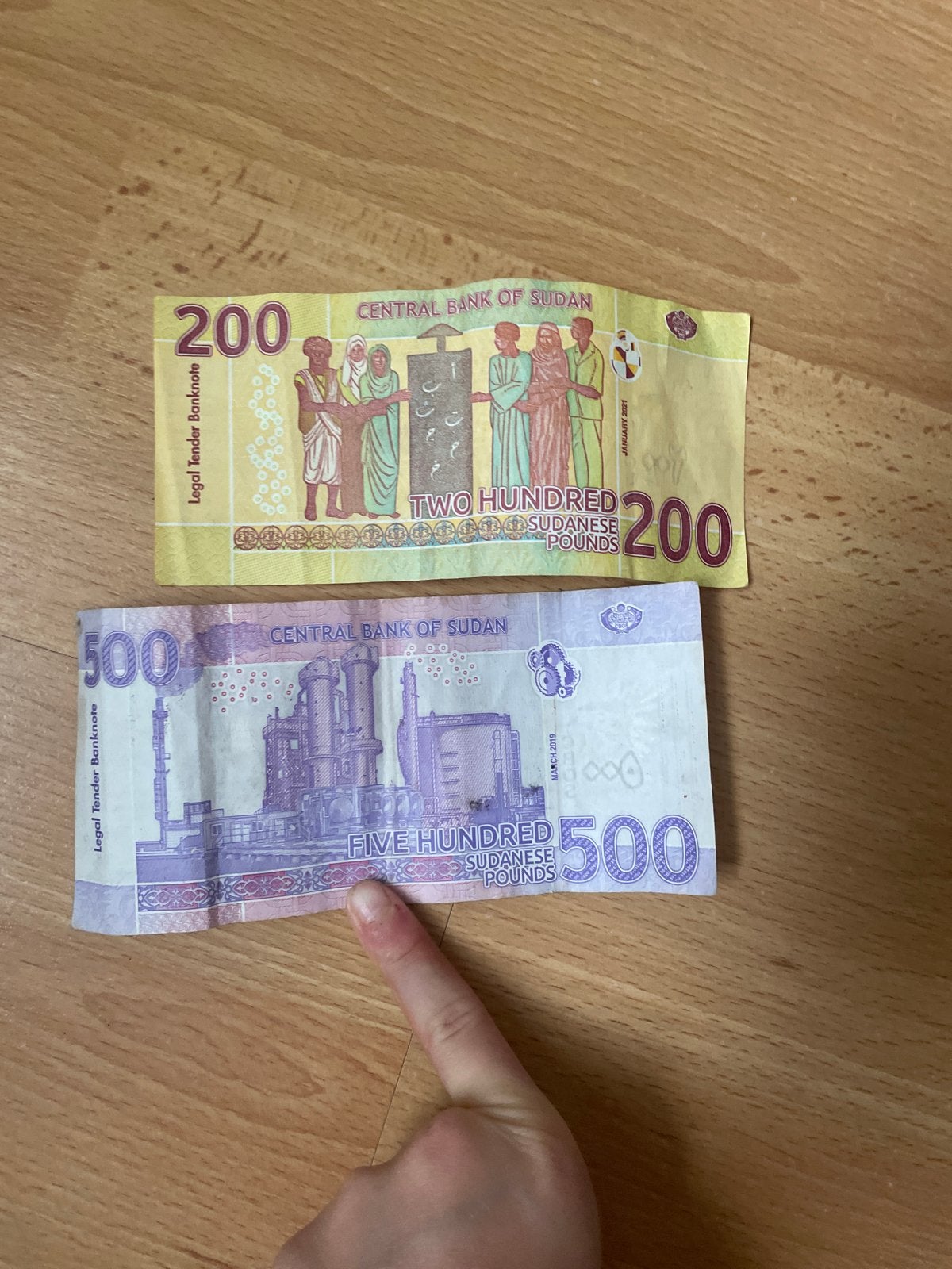Soedanese Ponden: 200 en 500 biljetten, Ophalen of Verzenden, Setje