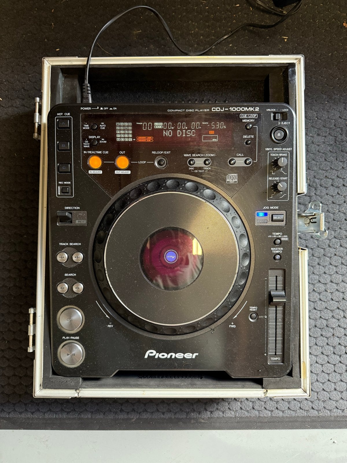 Pioneer CDJ-1000MK2 CD-speler in flightcase, Muziek en Instrumenten, Dj-sets en Draaitafels, Ophalen, Gebruikt, Dj-set, Pioneer