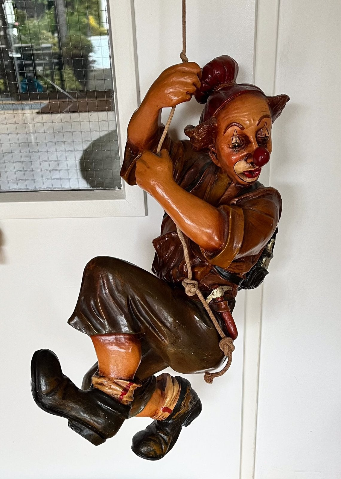 Hangende clown, Verzamelen, Beelden en Beeldjes, Ophalen of Verzenden, Zo goed als nieuw