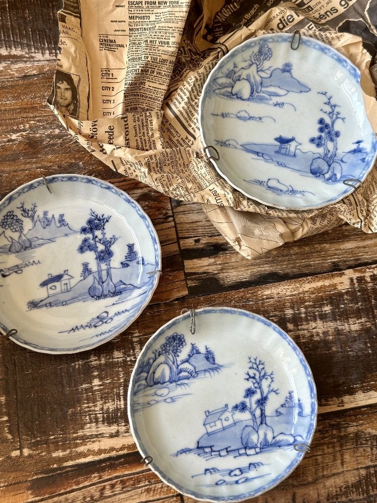 Antieke set Chinees porselein - Qing-dynastie, Ophalen of Verzenden