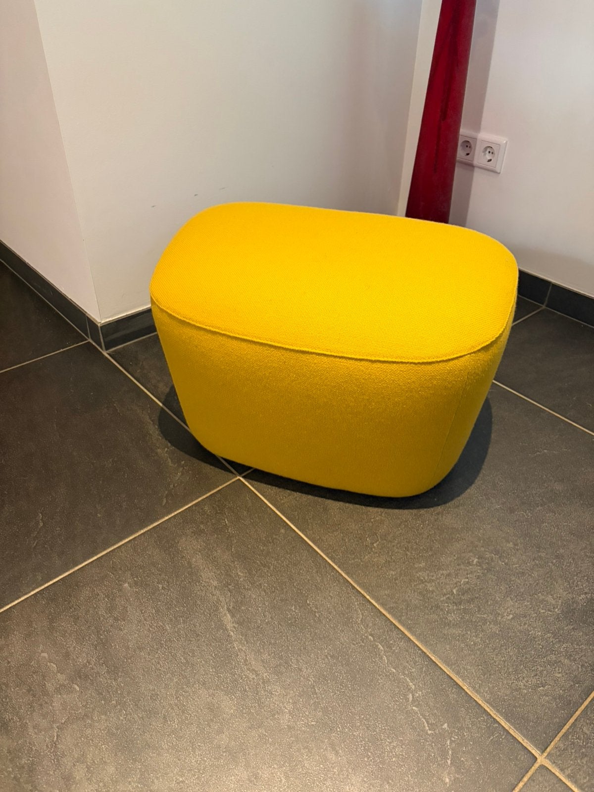 Pode poef, Huis en Inrichting, Ophalen, Rond, Minder dan 50 cm, Zo goed als nieuw